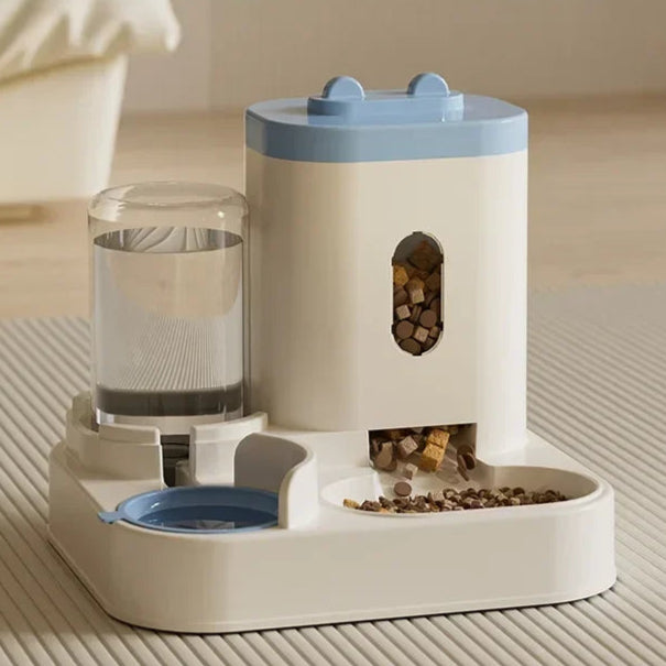 Automatic Feeder Dog/Cat Food Bowl With Water Fountain