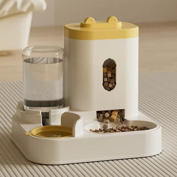 Automatic Feeder Dog/Cat Food Bowl With Water Fountain