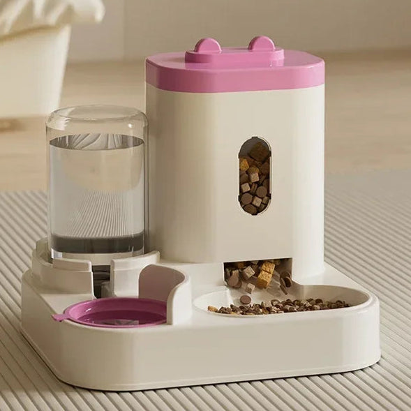 Automatic Feeder Dog/Cat Food Bowl With Water Fountain