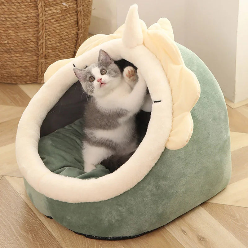 Fluffy Hideaway Cat Bed – Soft & Comfortable Shelter
