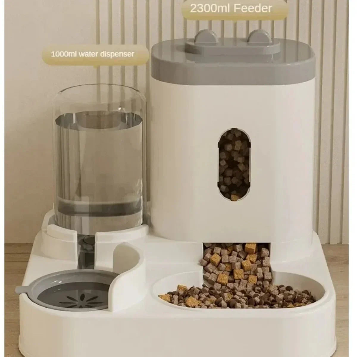 Automatic Feeder Dog/Cat Food Bowl With Water Fountain