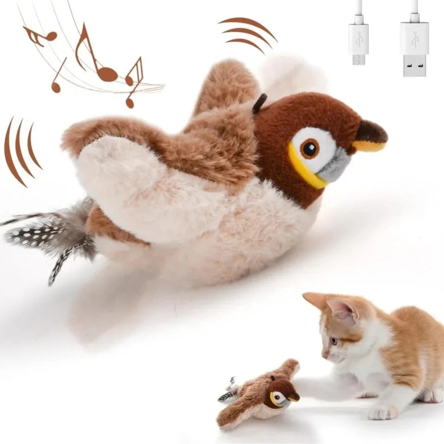 Cat Interactive Toys Catnip Electric Pat Bird